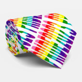 LGBT regenboogvlag Origineel 8 Stripes Pride 2023 Stropdas (Opgerold)