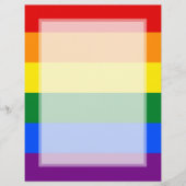 LGBT Regenboogvlag Streep Gay Pride Flyer (Voorkant)