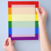 LGBT Regenboogvlag Streep Gay Pride Flyer (Hand)