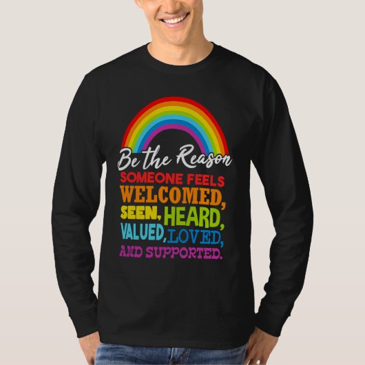 LGBT Regenboogvlag T-shirt (Voorkant)