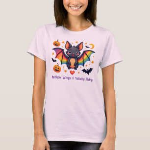 LGBT Regenboogvleugels & Hekserige Dingen T-shirt