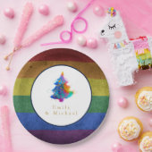 LGBT Regenboombomen Custom Gay Pride Vlag Papieren Bordje (Feest)