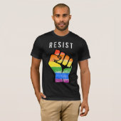 LGBT Resistentie ist T-shirt (Voorkant volledig)