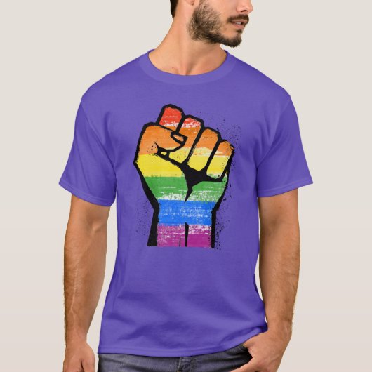 LGBT Resistentie ist T-shirt (Voorkant)