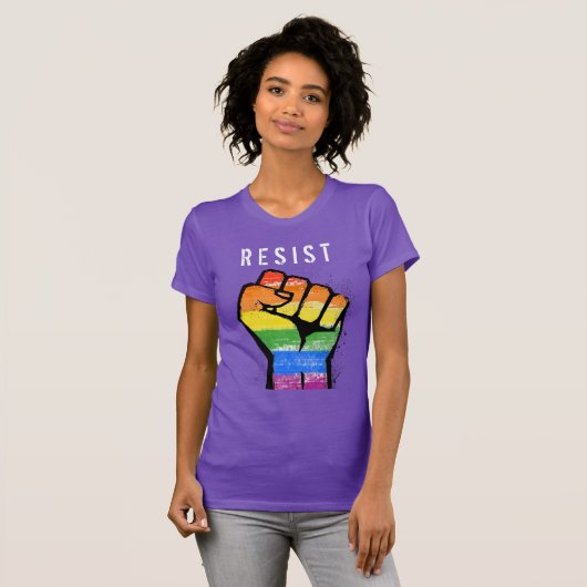LGBT Resistentie ist T-shirt (Voorkant volledig)