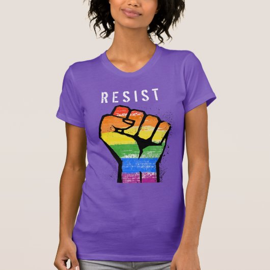 LGBT Resistentie ist T-shirt (Voorkant)