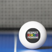 LGBT Respect Genderspronouns Gay Lesbian Trans Pingpongbal (Net)