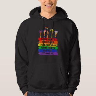 LGBT Retro Fist Love Gelijke rechten Het is geen t Hoodie