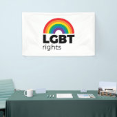 LGBT Rights Rainbow 2 Spandoek (Beurs)