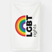 LGBT Rights Rainbow 2 Spandoek (Verticaal)