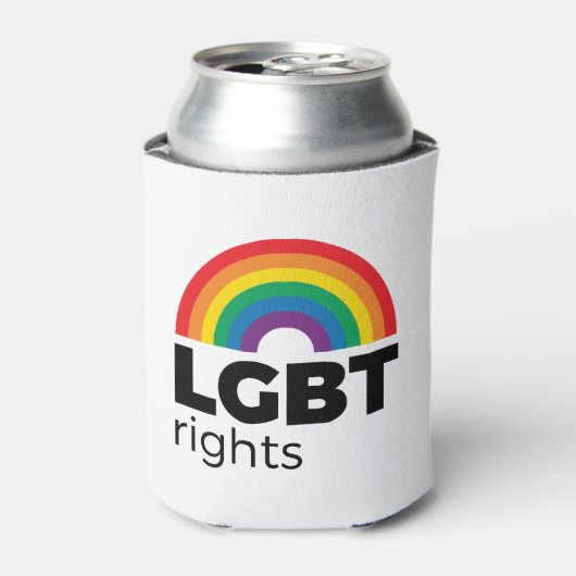LGBT Rights Rainbow Blikjeskoeler (Blikje Voorkant)