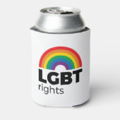 LGBT Rights Rainbow Blikjeskoeler (Blikje Achterkant)