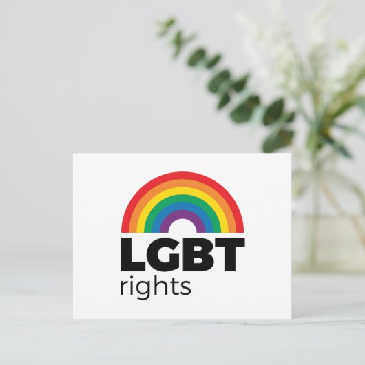 LGBT Rights Rainbow Briefkaart (Staand voorkant)