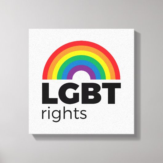 LGBT Rights Rainbow Canvas Afdruk (Voorkant)