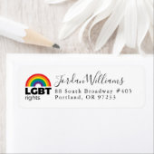LGBT Rights Rainbow Etiket (Insitu)