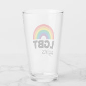 LGBT Rights Rainbow Glas (Achterkant)