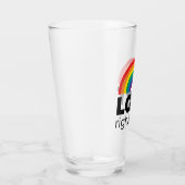 LGBT Rights Rainbow Glas (Rechts)