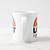 LGBT Rights Rainbow Grote Koffiekop (Achterkant)