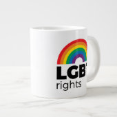 LGBT Rights Rainbow Grote Koffiekop (Voorkant rechts)
