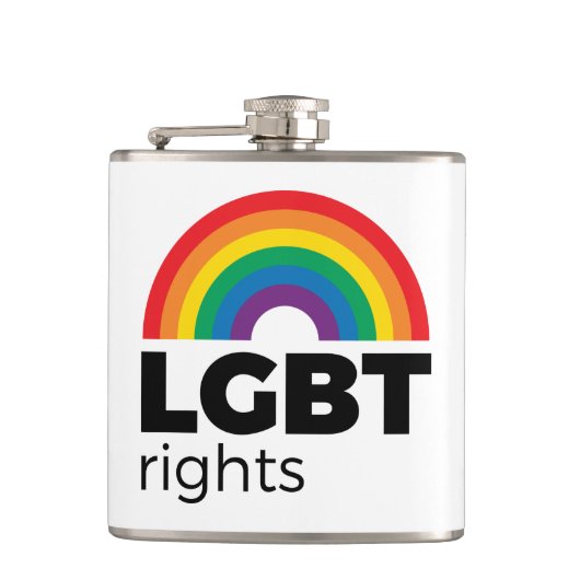 LGBT Rights Rainbow Heupfles (Voorkant)