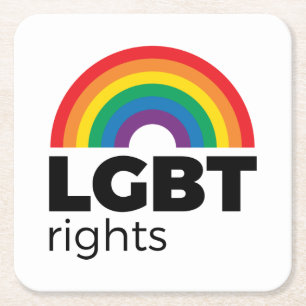LGBT Rights Rainbow Kartonnen Onderzetters