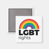 LGBT Rights Rainbow Magneet (Voorkant / Achterkant)