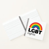 LGBT Rights Rainbow Notitieboek (Binnen)