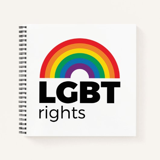 LGBT Rights Rainbow Notitieboek (Voorkant)