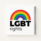 LGBT Rights Rainbow Notitieboek (Achterkant)