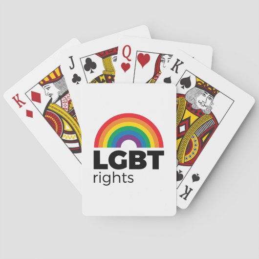 LGBT Rights Rainbow Pokerkaarten (Achterkant)