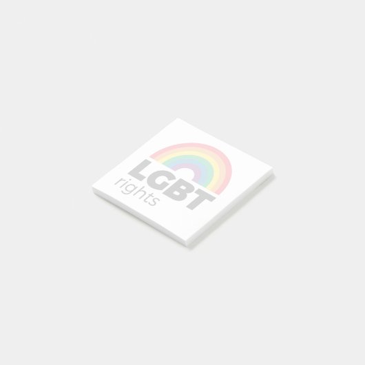 LGBT Rights Rainbow Post-it® Notes (Schuin)