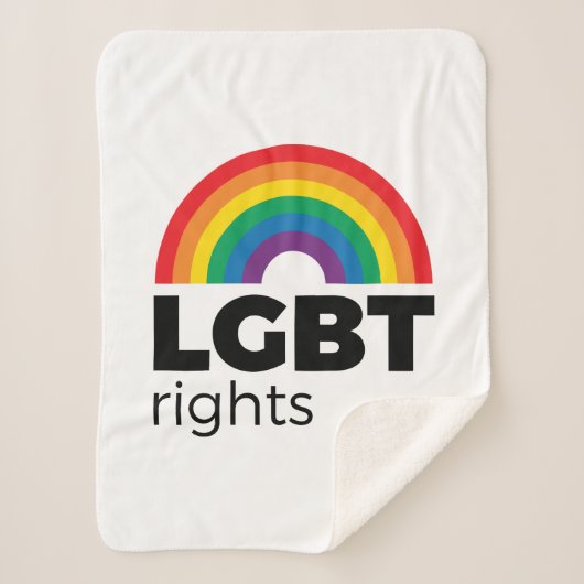 LGBT Rights Rainbow Sherpa Deken (Voorkant)