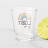 LGBT Rights Rainbow Shot Glas (Achterkant)
