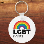 LGBT Rights Rainbow Sleutelhanger (Voorkant)