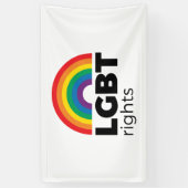 LGBT Rights Rainbow Spandoek (Verticaal)