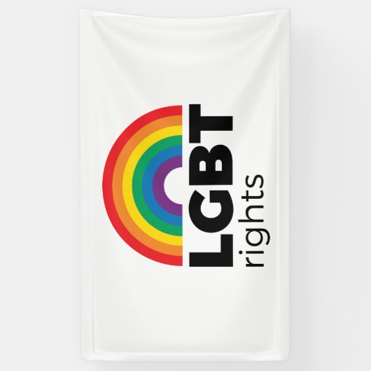 LGBT Rights Rainbow Spandoek (Verticaal)