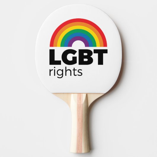 LGBT Rights Rainbow Tafeltennisbatje (Voorkant)