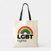 LGBT Rights Rainbow Tote Bag (Achterkant)