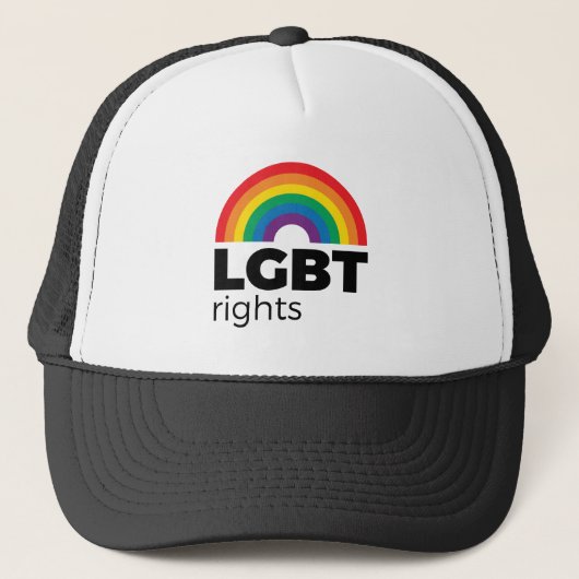 LGBT Rights Rainbow Trucker Pet (Voorkant)
