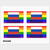 LGBT Russisch* Gay Pride Flag Sticker России ге й (Vel)