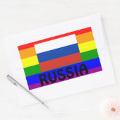 LGBT Russisch* Gay Pride Flag Sticker России ге й (Envelop)