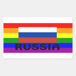 LGBT Russisch* Gay Pride Flag Sticker России ге й