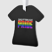 LGBT Sagittarius Pride Flag Zodiac Sign Ornament (voorkant)