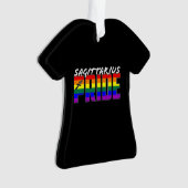 LGBT Sagittarius Pride Flag Zodiac Sign Ornament (voorkant)