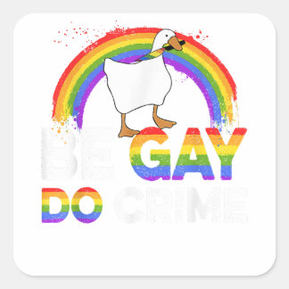 LGBT-Shirt: laat me mishandelen Vierkante Sticker