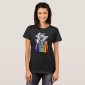 Lgbt Skeleton Drink Coffee Gay Transger Lgbtq Prid T-shirt (Voorkant volledig)