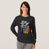 Lgbt Skeleton Drink Coffee Gay Transger Lgbtq Prid T-shirt (Voorkant volledig)