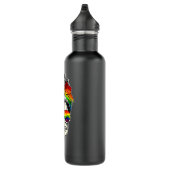 LGBT Skull Messine Bun Rainbow LGBTQ Gay Pride LGB Waterfles (Rechts)