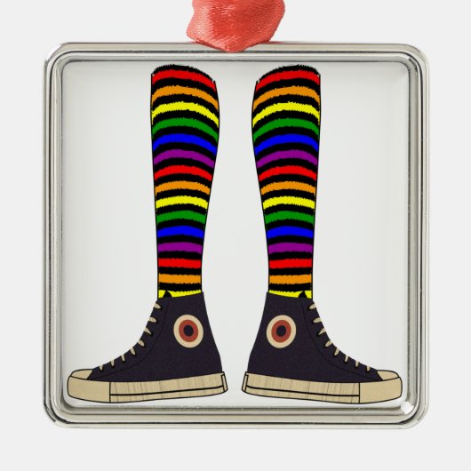 LGBT Socks Metalen Ornament (Voorkant)