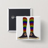 LGBT Socks Vierkante Button 5,1 Cm (Voorkant /achterkant)